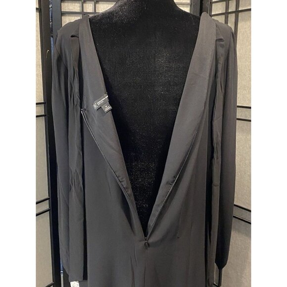 INC International Concepts Shift Dress Black Shear Long Sleeves Size M - Picture 4 of 14